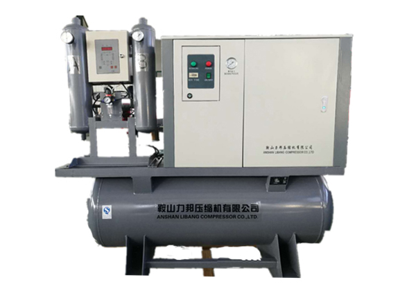 箱式無油空壓機儲氣罐吸干機過濾器一體機